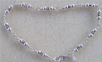Sterling Wrapped Link Bracelet 8inches