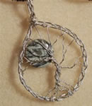 Freeform Wire Sculpted Tree of Life Pendant
