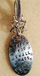 Hand Stamped Sterling Silver 'This Too Shall Pass' Pendant